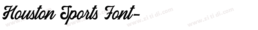 Houston Sports Font字体转换